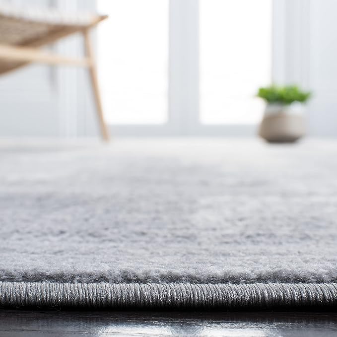 SAFAVIEH Jasper Collection Runner Rug - 2' x 8', Light Grey & Ivory, Modern Abstract Design, Non-Shedding & Easy Care, Ideal for High Traffic Areas in Living Room, Bedroom (JSP101F)
