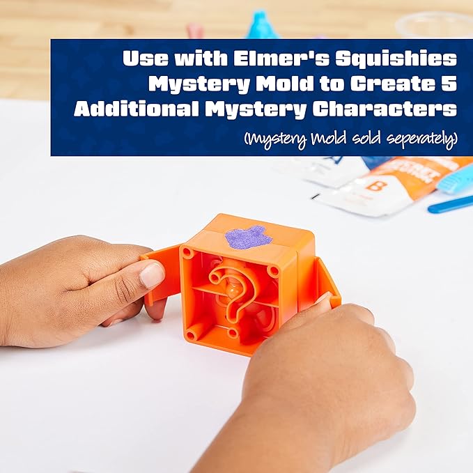 Elmer’s Squishies Refill Pack, Kids Activity, Creates 5 Additional Mystery Characters, 5 Count