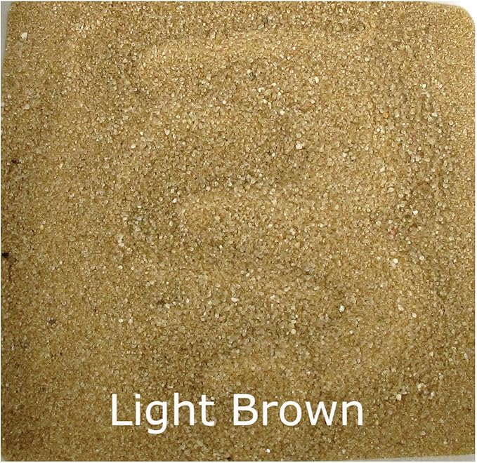 ACTIVA Light Brown Scenic Colored Sand, 25lb (11.3kg) | Vibrant, Fine Grain Colorfast Sand for Arts & Crafts