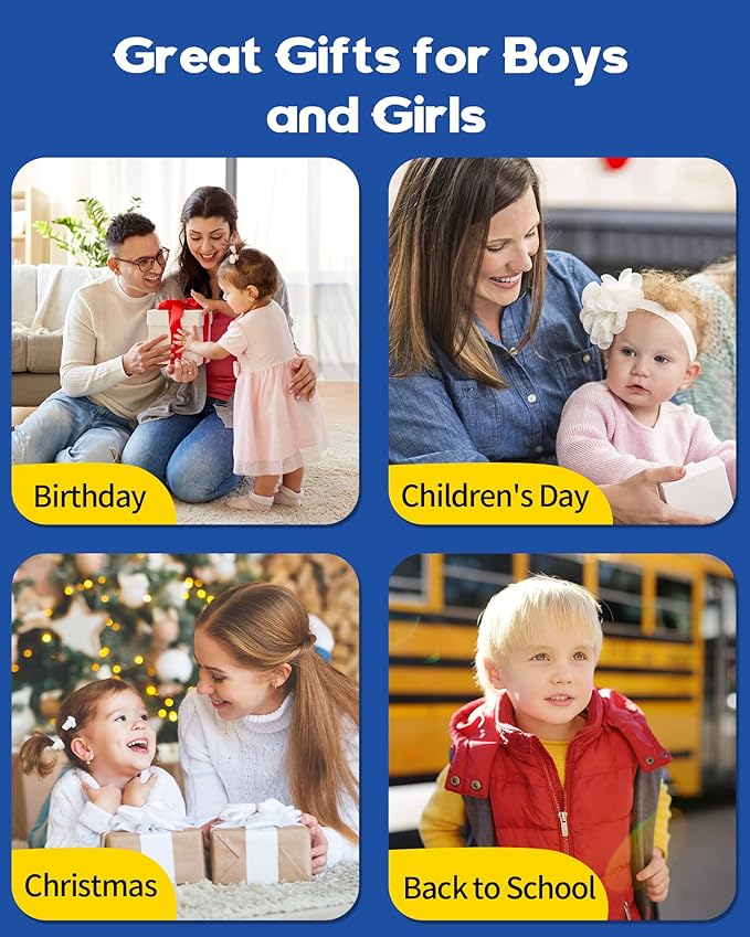 Toddler Toys for Boys 2-5 Years Old Gifts, Speech Autism Therapy Toys, Talking Flash Cards with 448 Sight Words, Learning Educational Montessori Sensory Toys for Autism Toddlers(Blue)