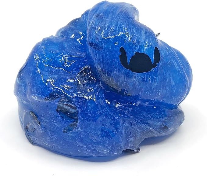 CRA-Z-Slimy Stitch Slime Toy- Glossy, Stretchy, Super Soft, Smooth Blue Stitch Slime with Stitch Shaped Confetti Mix-Ins for Boys and Girls, Lilo and Stitch Kids Toy Gift