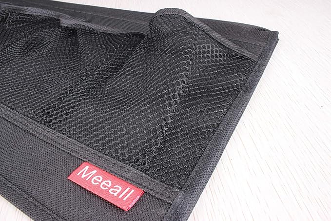 Bedside Caddy 6 Pockets Bedside Organizer Caddy Fit Tablet Magazine Phone Glasses, Under Mattress Remote Control Holder Storage Organizer, Black