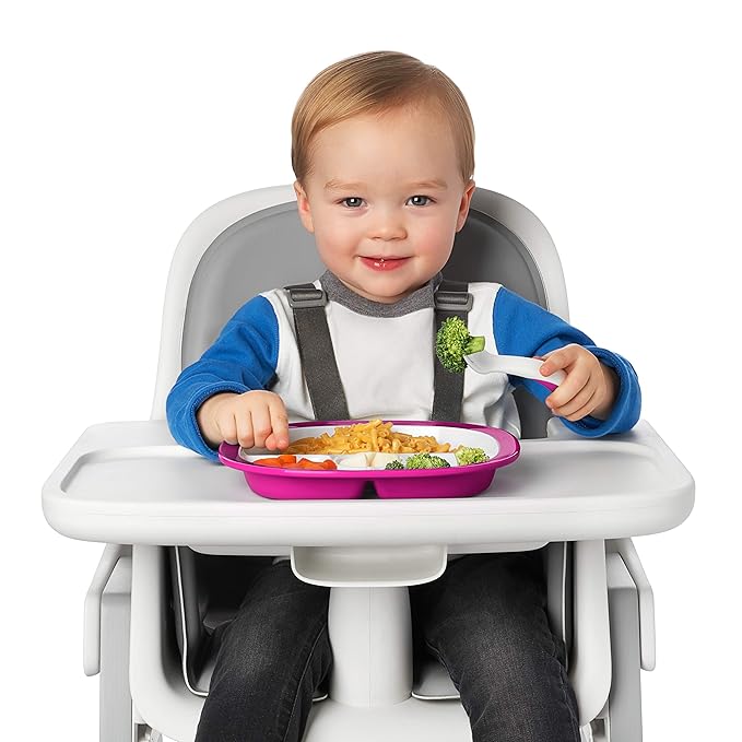 OXO Tot Plastic Fork & Spoon Set With Travel Case- Pink