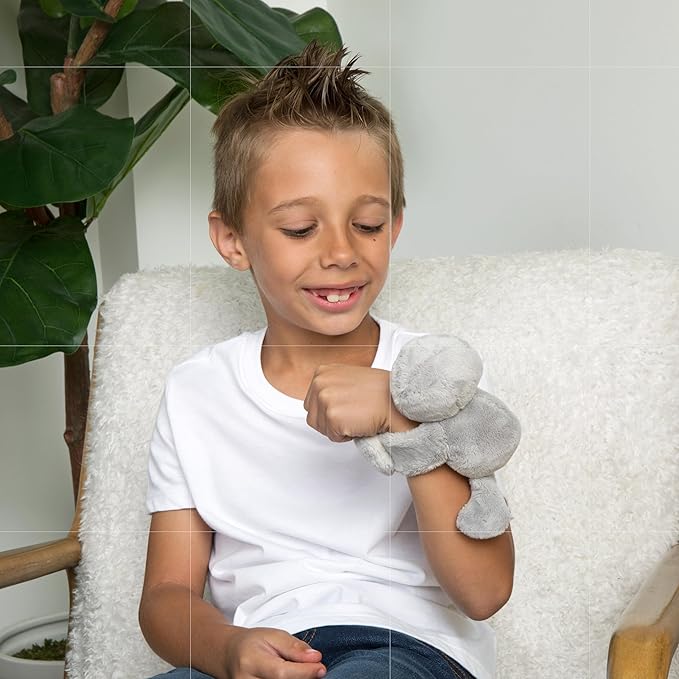 Hug Babies Cute Mini Plush Stuffed Animal Bracelet for Kids | Soft & Cuddly Portable Comfort Adorable On-The-Go Companion for Travel School & Adventures Ages 2+ (Sam The Sloth)
