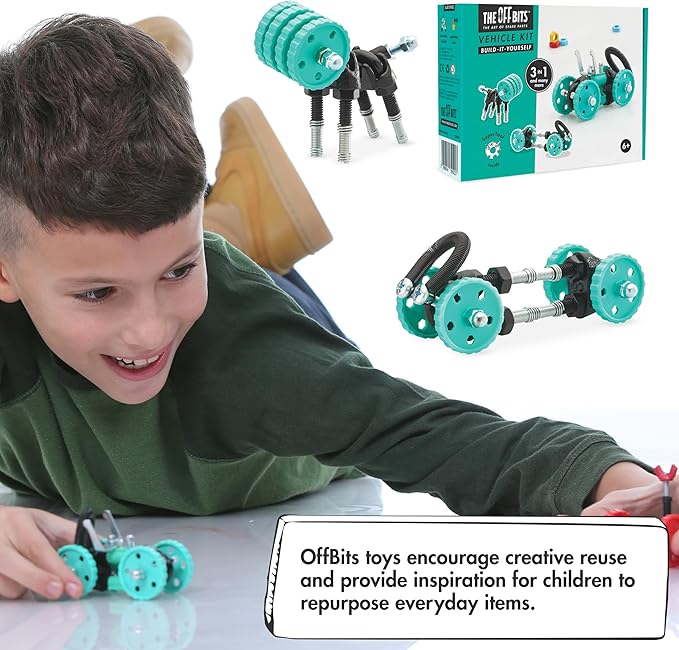 Toy Building Sets: BuggyBit Vehicle Model Kit for Kids 6+, Mini STEM Toys with Nuts & Bolts, Build Your Own Engineering Kit, STEM Building Toys Gifts for Boys and Girls