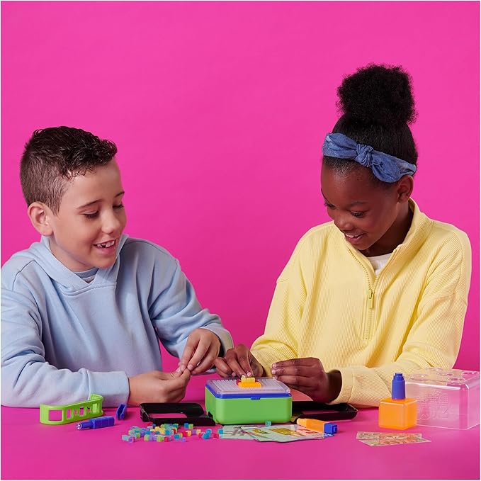 Exclusive Neon Studio with 600 Water Fuse Beads, Decos and Accessories, Makes 3D Creations with No Heat, Arts and Crafts Kids Toys