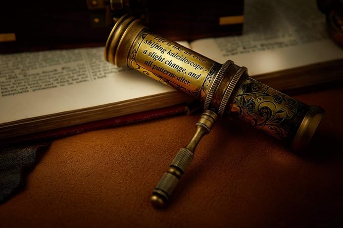 Handmade Kaleidoscope Educational Vintage Collection | Birthday | Any Occasion Gift for Kids and Adults (with Handle, One)