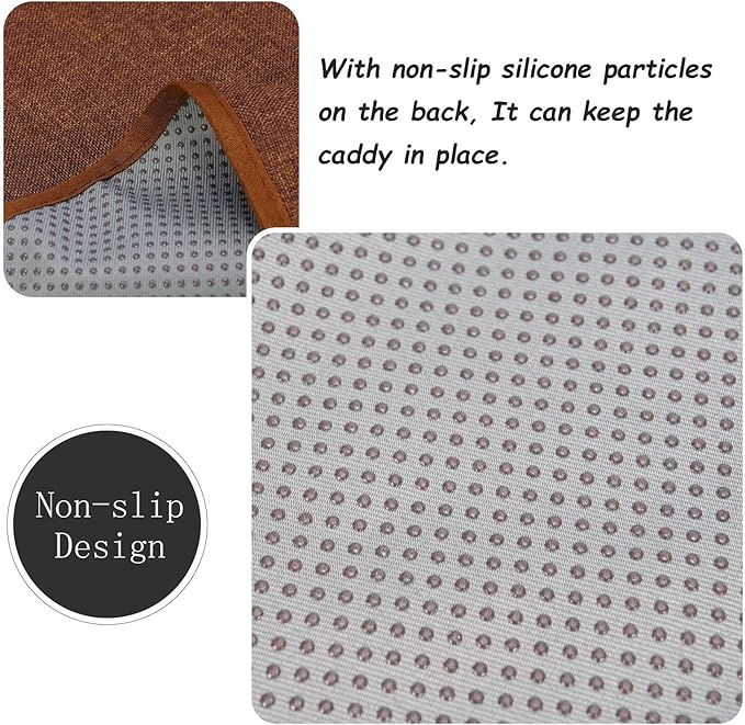 Sofa Armrest Organizer, Remote Control Holder for Recliner Couch, Arm Chair Caddy with 6 Pockets for Magazine, Tablet, Phone, iPad