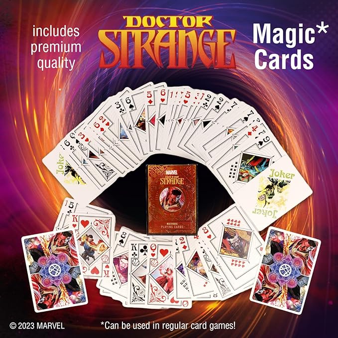 Fantasma Marvel’s Multiverse of Magic Doctor Strange Magic Kit for Kids and Adults | Magic Set Packaged Inside an Oversized Comic Book Art Storage Box | Magic Show with Over 100 Magic Tricks
