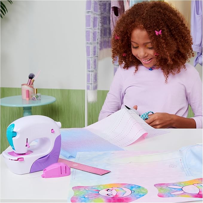 Cool Maker, Stitch ‘N Style Fashion Studio Refill with 2 Pre-Threaded Cartridges, Fabric and Water Transfer Prints, Arts & Crafts Kids Toys for Girls