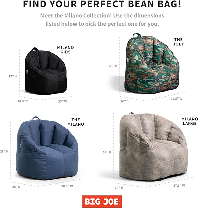 Big Joe Milano Smartmax Green Woodland Camo Beanbag Chair