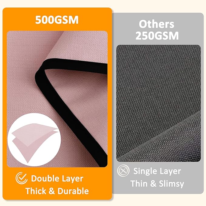 Joywell Remote Holder for Recliner Armchair Caddy Couch Armrest Non Slip Sofa Arm Chair Caddie with 6 Pocket for Magazine, Tablet, Phone, iPad, Think Linen, Pink