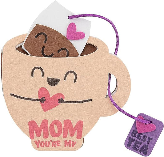 Fun Express Mother’s Day Tea Cup Craft Kit - Makes 12