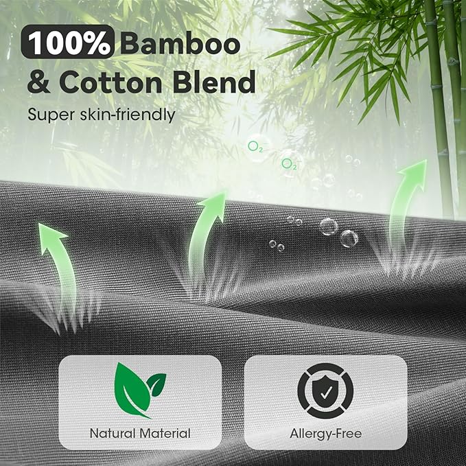 BeMyLady 3D Bamboo Cotton Sleep Mask with Bluetooth 5.4 Headphone, Music Wireless Bluetooth Blackout Eye Mask for Side Sleepers, Earphones HD Speaker Microphone for Travel, Gifts for Women Men, Black