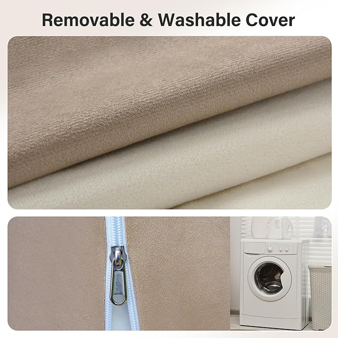 Vekkia 21" Reading Pillow for Sitting Up in Bed, 60° Ergonomic Wedge Back Pillow with Multi-Density Foam for Comfortable Support, XL Side Pockets, Bed Chair for TV, Gaming, Working, Nursing & Recovery