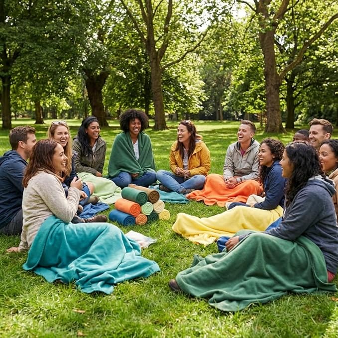 Kinlop 40 Packs Fleece Blanket Bulk 60 x 50 Inch Soft Lightweight Fleece Cozy Blanket Warm Throw Plush Pet Throw for Bed Couch Sofa Home Office Wedding Gifts Travel Camping (Multicolored)