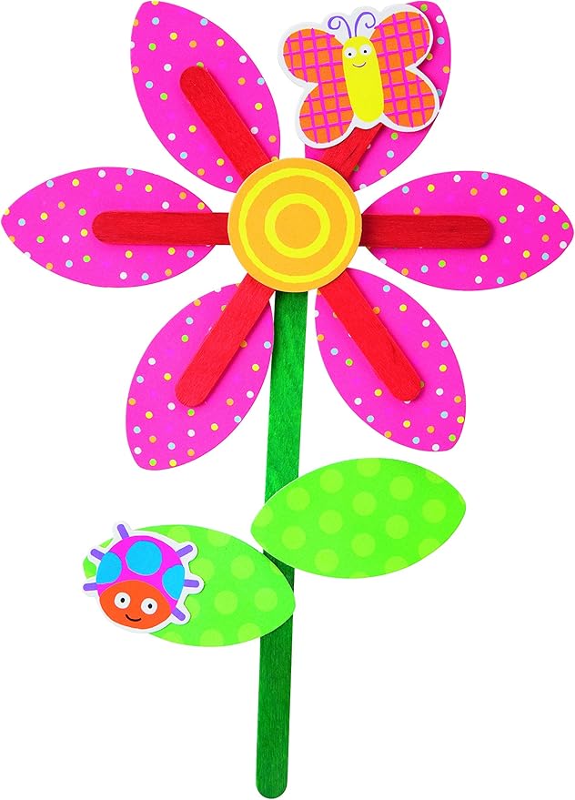 ALEX Toys Little Hands Pop Stick Art Craft Kit, Create Cute Animal and Flower Puppets, Allows Children to be Creative and Use their Imagination, For Ages 3 and up