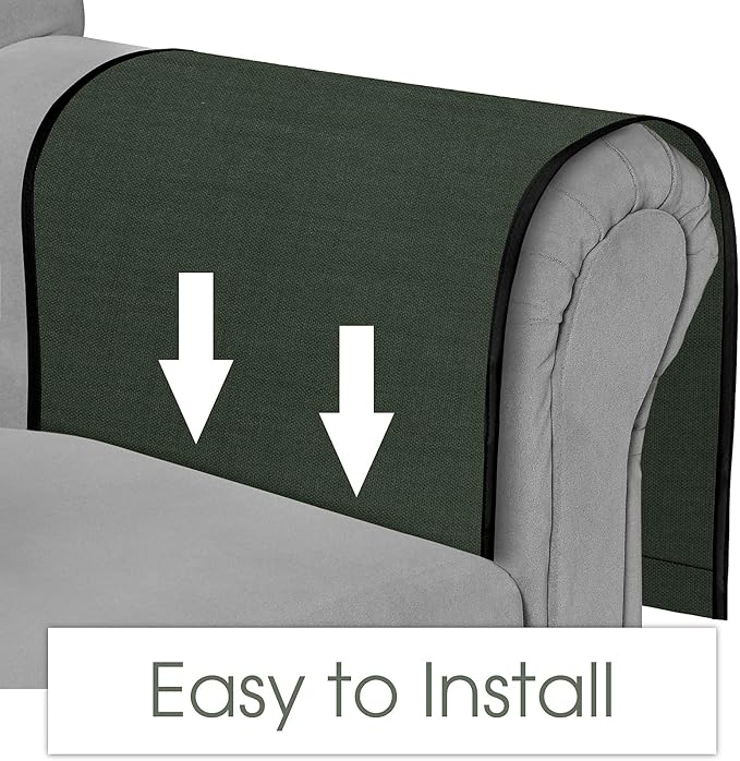 Joywell Armrest Organizer Remote Holder for Recliner Armchair Caddy Couch Sofa Arm Chair Caddie with 6 Pocket Storage for Magazine, Phone, iPad,Olive Green