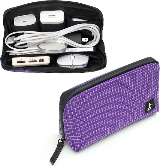 SIMTOP Cord Organizer Travel Small Tech Bag Pouch Case for Cords, Charger, Hard Drive, Power Bank – Water-Resistant Electronics Organizer, Small Portable Gadget Case for Travel