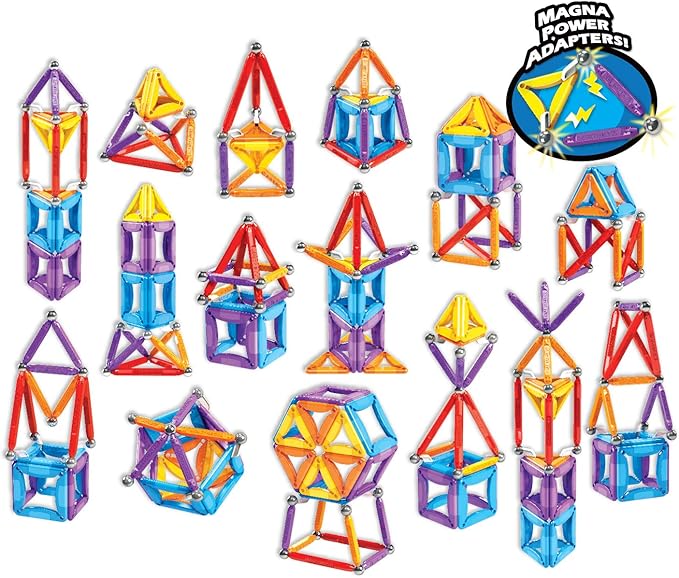Cra-Z-Art Magtastic 50 Piece Extreme Combo Magnetic Set, Blue