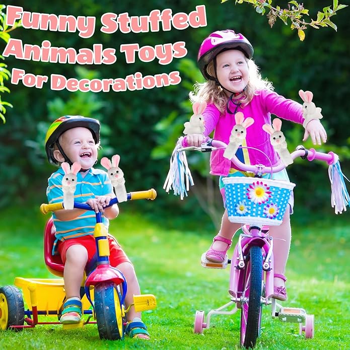 Lenwen 8 Pcs Stuffed Animal Slap Bracelets for Kids Plush Animals Slap Bracelets Bulk Cute Tiger Giraffe Turtle Koala Bracelets Wrist Animals for Girls Boys Valentine's Day Party