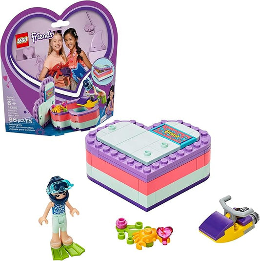 LEGO Friends Emma’s Summer Heart Box 41385 Building Kit, New 2019 (86 Pieces)