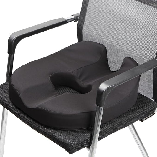 Donut Pillow Seat Cushion for Tailbone Pain, Prostate, Sciatica, Pelvic Floor, Pressure Sores, Pregnancy, Perineal Surgery, Postpartum Recovery Pain Pressure Relief Memory Foam Chair Pad