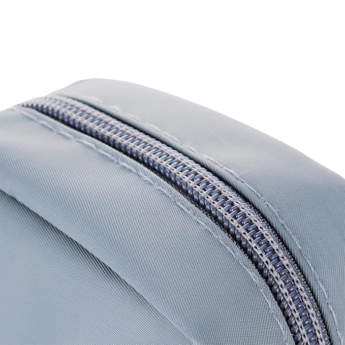 Hekyip Mini Cosmetic Bag, Travel Makeup Pouch, Portable Waterproof Cosmetic Pouch for Ladies Women, Mini (Mini Grayish)