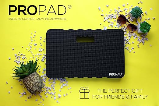 Thick Kneeling Pads, Garden Kneeler for Gardening, Bath Kneeler for Baby Bath, Kneeling Mat for Yoga, Knee Pad for Work, Extra Large (XL) 18 x 11 x 1.5 Inches, Black (Pack of 2)