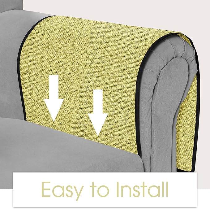 Joywell Remote Control Holder for Recliner Armchair Caddy Couch Armrest Organizer Sofa Arm Chair Caddie with 6 Pocket Storage for Magazine, Tablet, Phone, iPad, Yellow