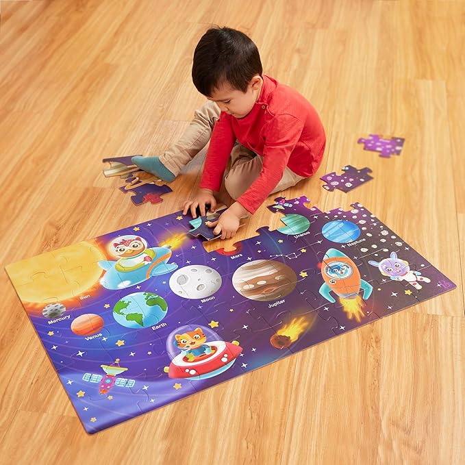 B. toys- Gigantic Jigsaw 2-Pack - Sea & Solar System- 48-Piece Floor Puzzles-Large 2 x 3 Feet Jigsaw Puzzles for Kids – Educational & Developmental Toys – 3 Years +