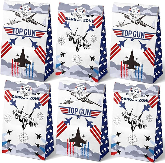 Fighter Jet Pilot Party Favor Bags Fighter Pilot Goodie Bags Fighter Jet Pilot Party Favors for Kids Fighter Jet Pilot Birthday Party Supplies