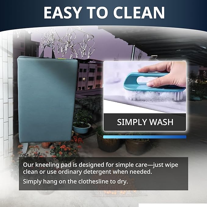 Extra Thick Kneeling Pad, Bath Kneeler Pad, Garden Kneeling Pad for Knee, Water Resistant Soft Memory Foam Cushioning for Workout, Yoga, Bathing, Physical Therapy, Prayer Pillow, Pink