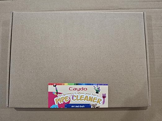 Caydo 324 Pieces Pipe Cleaners 27 Colors Chenille Stems for DIY Art Creative Crafts Project Decorations (6 mm x 12 Inch)