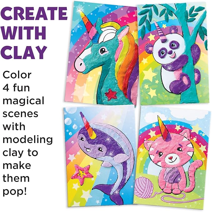 Faber-Castell Do Art Coloring with Clay Unicorn & Friends - Clay Set for Kids - Arts and Crafts for Kids