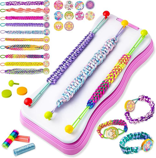 GIRLINK Friendship Bracelet Making Kit Toys - DIY Arts and Crafts Toys - String Bracelets Maker Craft for Ages 6-12 Best Valentine's Day Gift Birthday Gifts Ideas for Girls