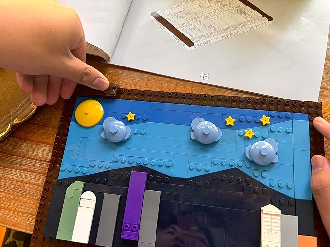 TUTU&LELE Postcard Venice, 3D Wall Art Craft Kit, Wall Art Architecture Skyline Model Kit, Office Home Décor, Architecture Building Blocks for Adults and Kids (580Pieces)