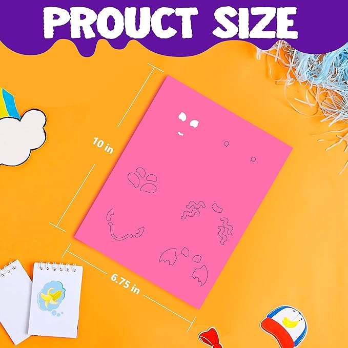 JOYIN 18 Packs Halloween Craft Foam Stickers, Arts Activities Party Supplies, Kids Party Favors, Pumpkin Decorating Kit, Jack O Lantern Face Sticker in 6 Funny Designs, Pumpkin Decor School Party Game