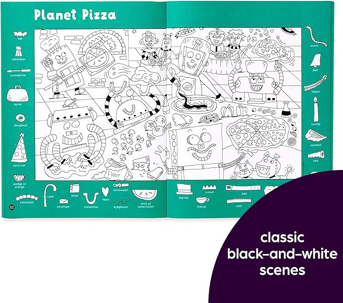 Highlights Hidden Pictures 2023 Activity Books for Kids Ages 6 and Up, 4-Book Set of Travel-Friendly Screen Free Seek and Find Fun, Books Double as Coloring Books