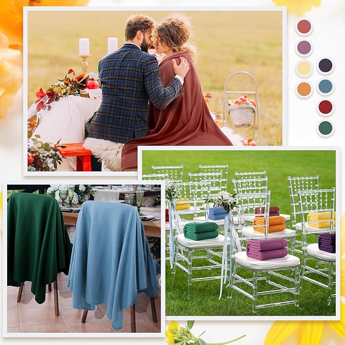 Kinlop Fleece Blanket Bulk 60 x 50 Inch Soft Lightweight Fleece Cozy Blanket Warm Throw Plush Pet Throw for Bed Couch Sofa Home Office Wedding Gifts Travel Camping(Modern Color,40 Packs)