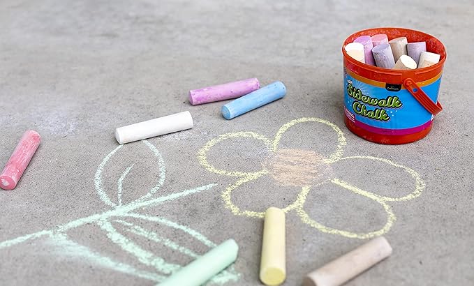 Continuum Games Mega Sidewalk Chalk Set, Indoor and Outdoor Art