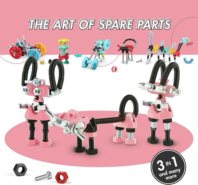 JoyBit Build Your Own Robot Toy Construction Set, Educational STEM Activities Learning Kit, Creative Build and Play Model Kit Steam Toys for 6 7 8 9 10+ Year Old Boys and Girls