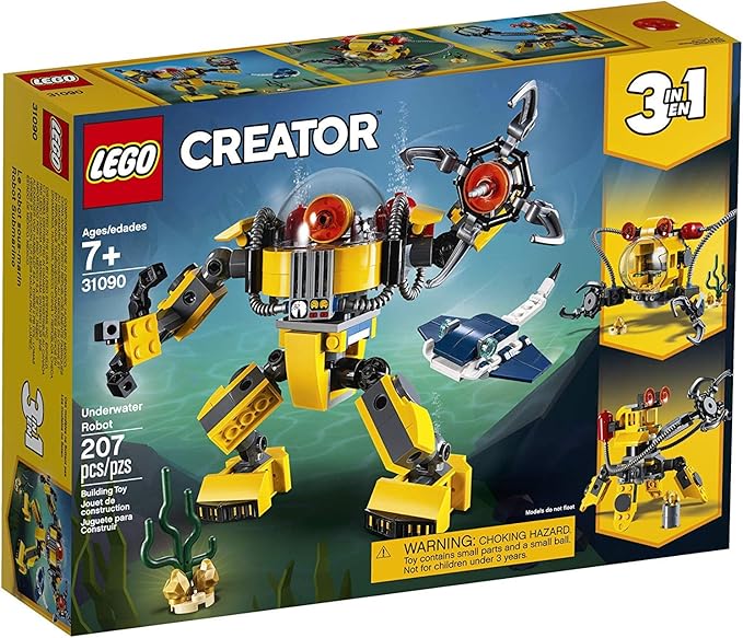 LEGO Creator 3in1 Underwater Robot 31090 Building Kit (207 Pieces)