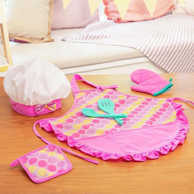 Battat- Play Circle- Play Kitchen For Toddlers – Baking Set – Chef'S Hat & Apron- Pretend Play – 3 years +