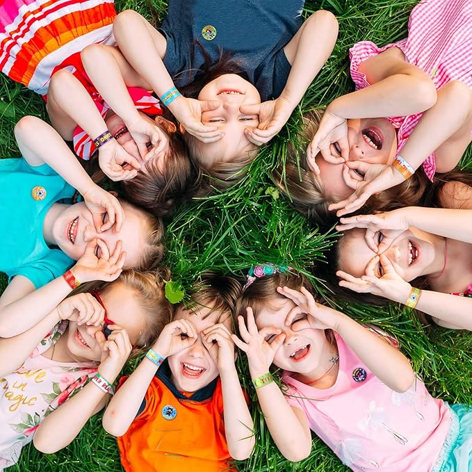 Frienda 60 Pcs Love to Read Slap Bracelets with Button Pins Reading Bracelets Badges for Classroom Teacher Rewards Prize Sunday School Party Gifts