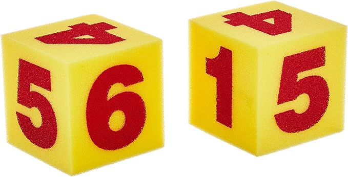 Learning Resources Giant Soft Cubes - Numerals