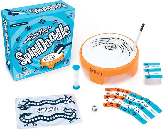 Educational Insights Spindoodle Quick Drawing Board Game - Fun Family Games, Board Games for Adults and Kids Ages 8+, Perfect for Family Parties and Game Night