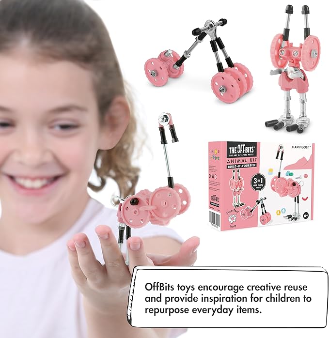 Stem Building Toys, Educational Build Your Own Robot Toy for Kids Age 6 7 8 9+ Year Old Boys and Girls, Animal Stem Toys Engineering Kit, Construction Toys Steam Gift - Flamingo