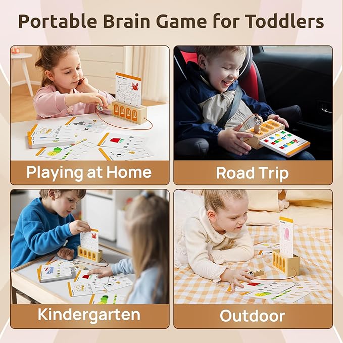 TOP BRIGHT Montessori Flash Cards for Toddlers - Numbers, Shapes & Colors, Logic Key Montessori Toys for 2 Year Old, Preschool Learning Activities for 2 3 4 Years Old