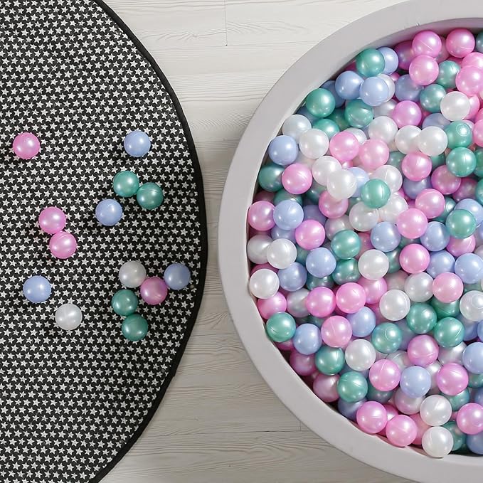 GOGOSO Ball Pit Balls for Toddles, Kids Plastic Balls for BallPit, Pool, Baby Party Accessories, Birthday Decoration 50 100 200 500 1000